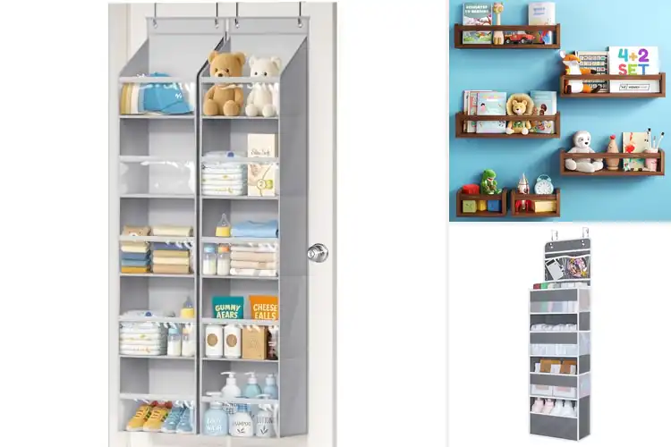 Detailed view of Best Baby Nursery Storage Shelves