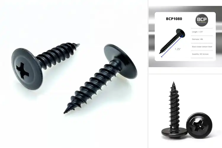 Detailed view of Best Black Phosphate Screws