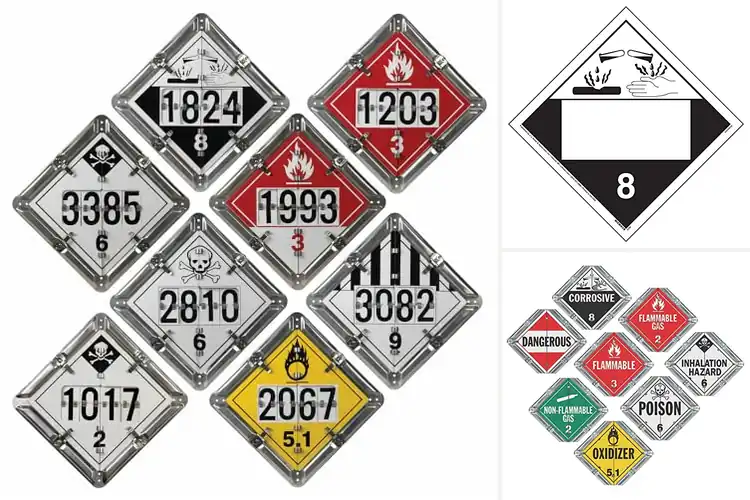 Detailed view of Best DOT Placards: Top Picks for Safe HM Transport