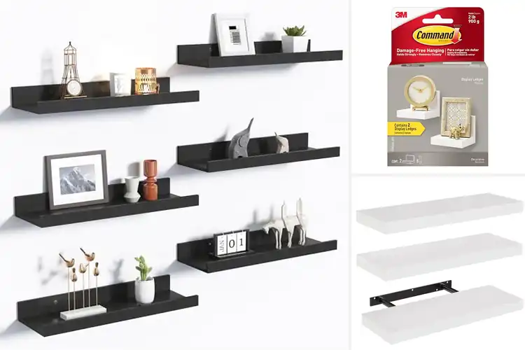 Detailed view of Best Easy Install Wall Shelves – No Tools, Instant Style