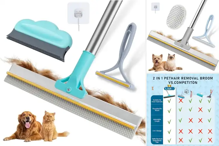 Detailed view of Best Efficiency Pet Hair Removal Rake For Carpets