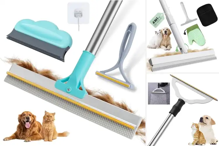 Detailed view of Best For Carpets Pet Hair Remover Rake