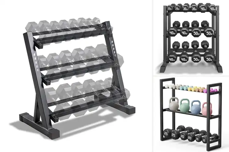 Detailed view of Best Home Gym Dumbbell Racks