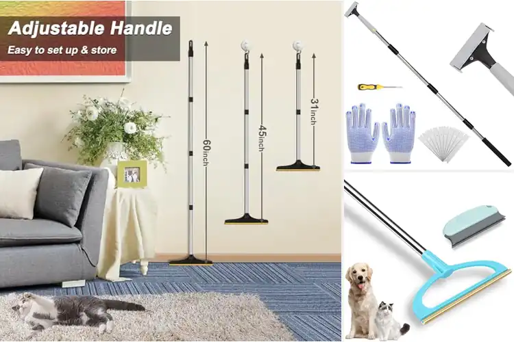 Detailed view of Best Long Handle Carpet Scrapers for Pet Hair Removal