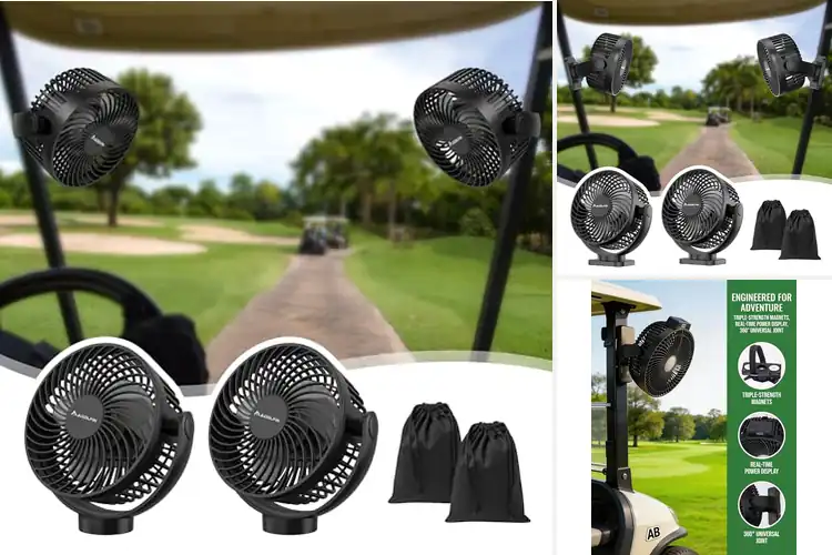 Detailed view of Best Magnetic Golf Cart Fans