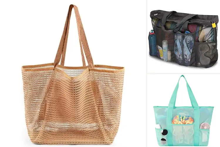 Detailed view of Best Mesh Beach Bags