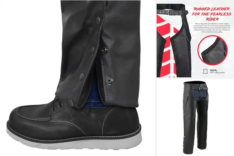 Detailed view of Best Motorcycle Riding Chaps