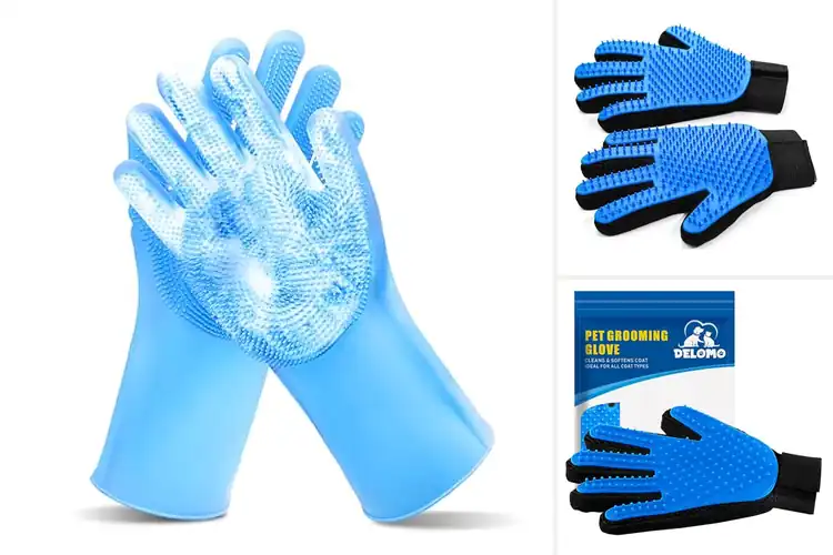 Detailed view of Best Pet Grooming Gloves: Gentle Shedding & Spa-Like Care