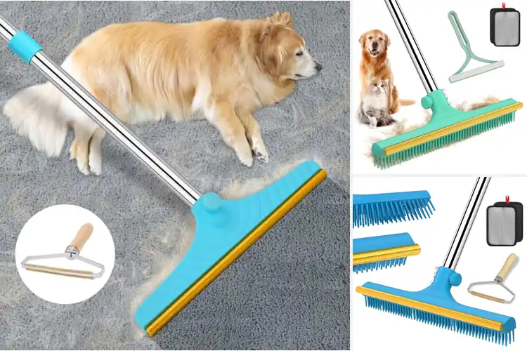 Detailed view of Best Pet Hair Remover With Adjustable 60Inch Handle