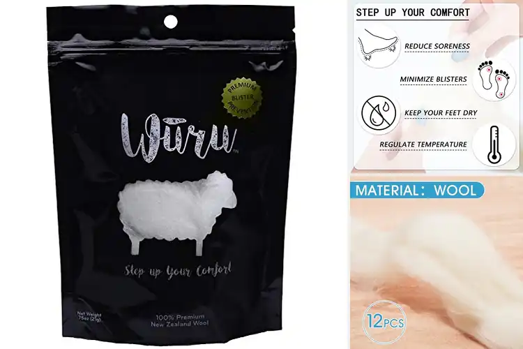 Detailed view of Best Running Foot Care Wool Shield