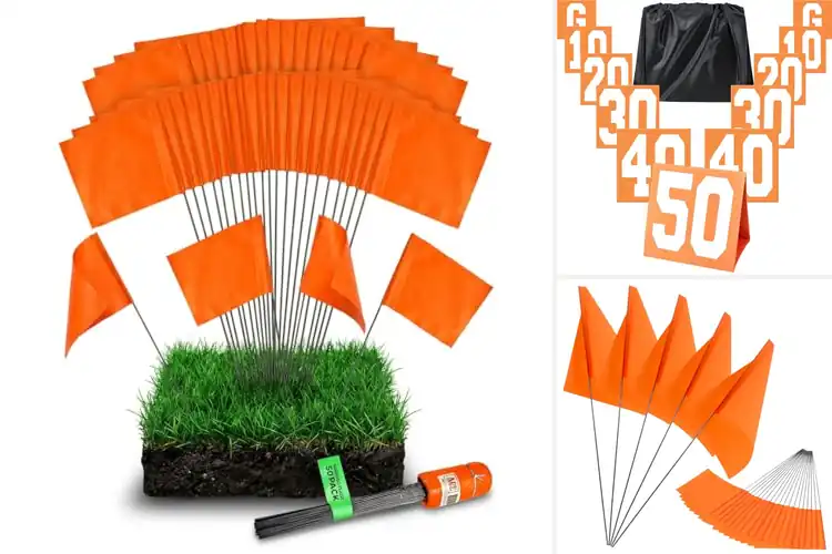 Detailed view of Best Safe Yard Markers