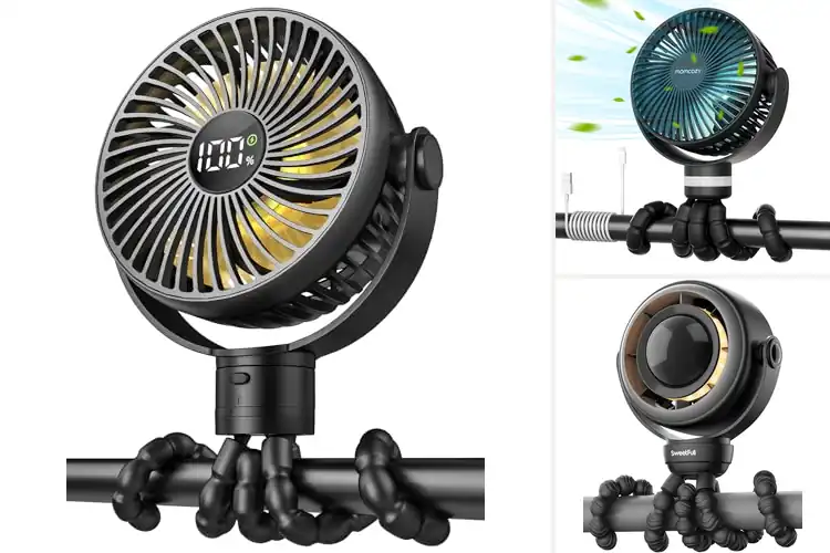 Detailed view of Best Stroller Fans With Lights