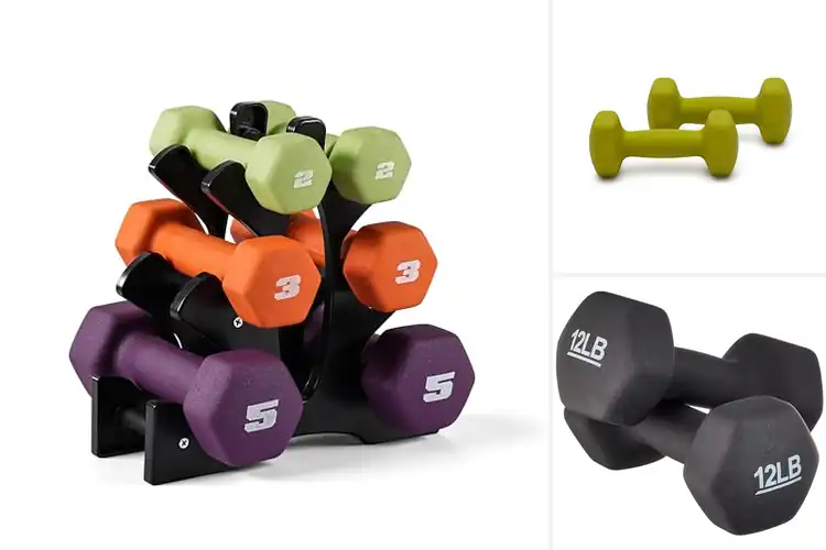 Detailed view of Best Sturdy Cast Iron Neoprene Dumbbells