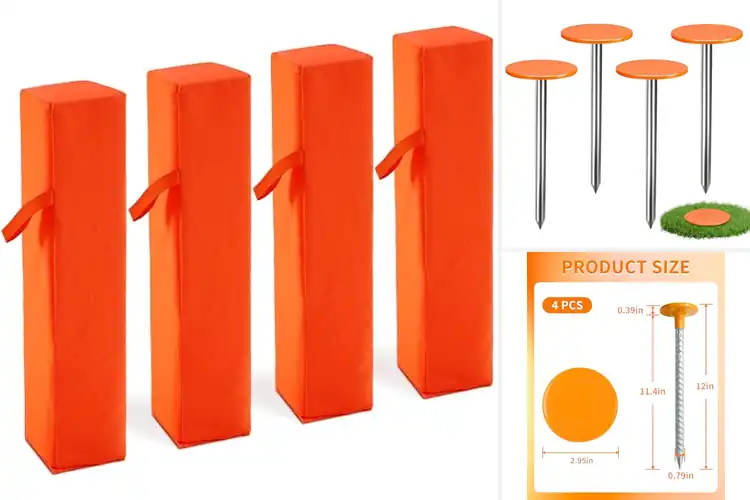 Detailed view of Best Weighted Yard Markers: Stay Secure in All Weather