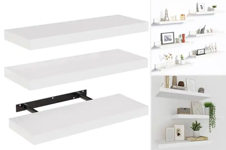 Detailed view of Best White Floating Shelves